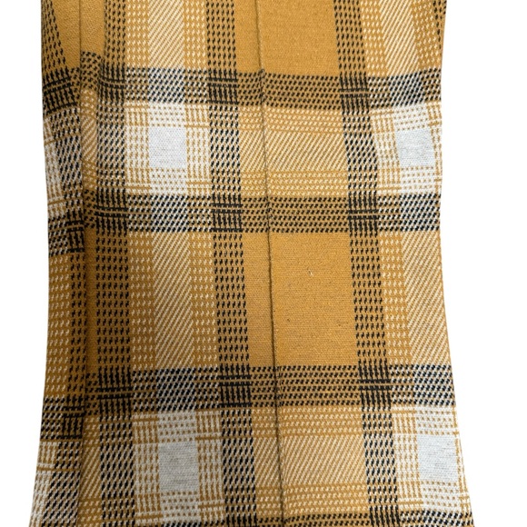 Forever 21 Plaid Cropped Flared pants - Mustard Plaid - Women's Size Medium - Picture 3 of 5